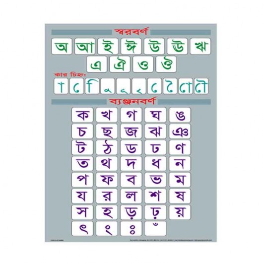 bengali alphabet consonant all
